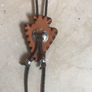 Southwestern leather bolo